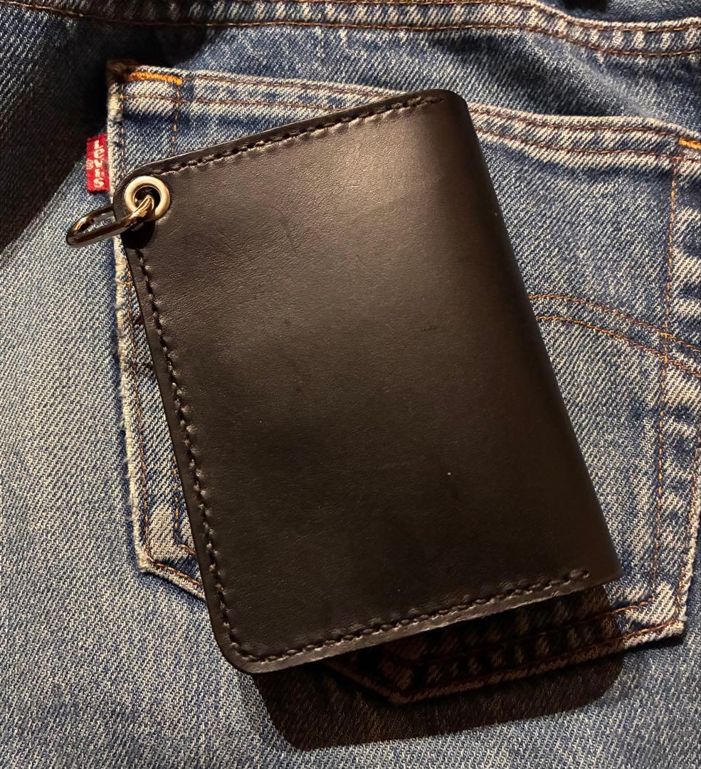 トラッカーウォレット　ショートサイズ　シルバー925アポロコンチョカスタム