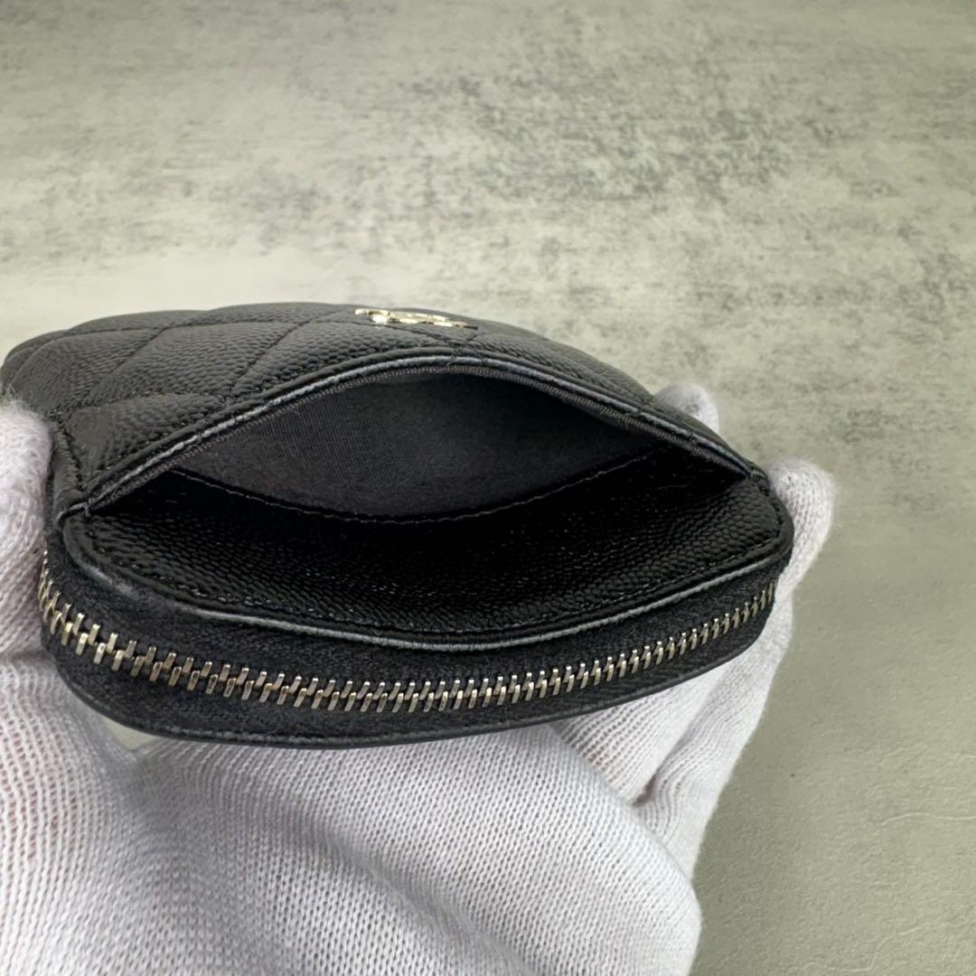 CHANEL キャビアスキン　マトラッセ　ケース　フラグメントケース