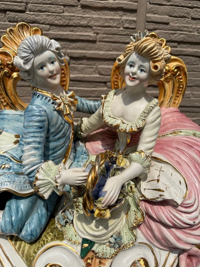 陶磁器人形 置物 フィギュリン 希少貴族 引き取り限定 茨城県古河市