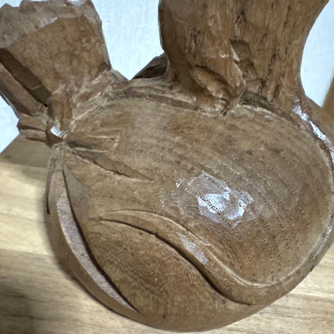 彫刻家 辻 志郎 子 ネズミ 木彫り 骨董品 工芸品 芸術 置物 オブジェ