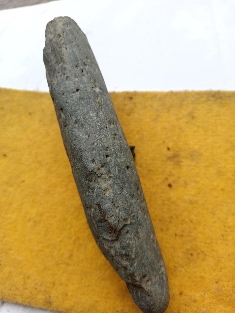 握り槌 出土石斧 石器 縄文時代 新石器時代 変間岩 片岩？ 磨製