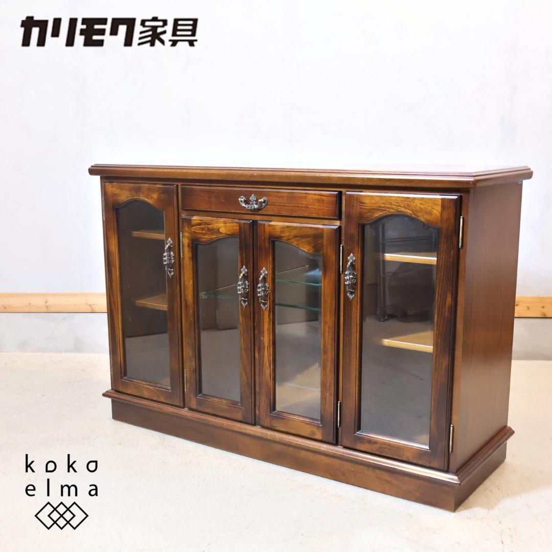 カリモク家具 KARIMOKU ⭐️コロニアル コーナーキャビネット カリモク