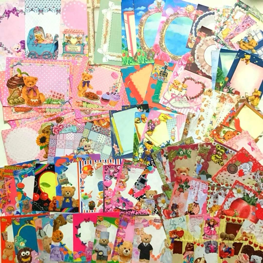 おすそ分けセット☆くま/テディベアー/デザインペーパー/おすそ分け