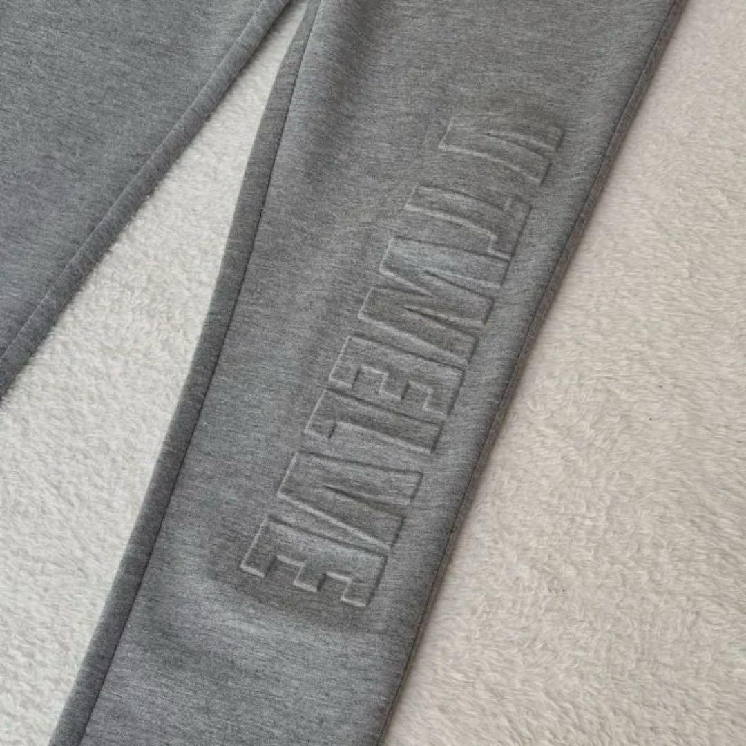 V12 TEC PANTS スリムフィット ダンボールニット グレー レディース