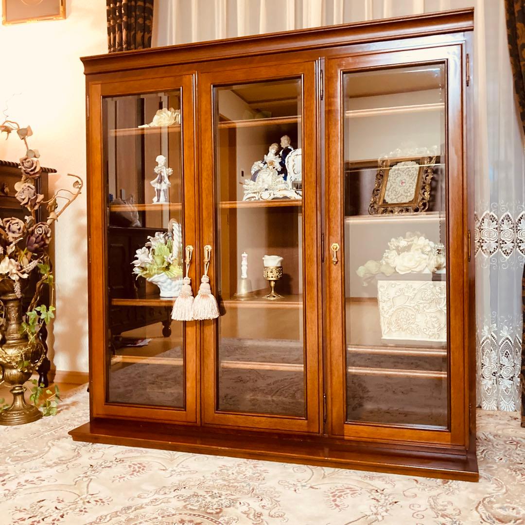 maruni マルニ木工地中海シリーズサイドボードキャビネット照明付き