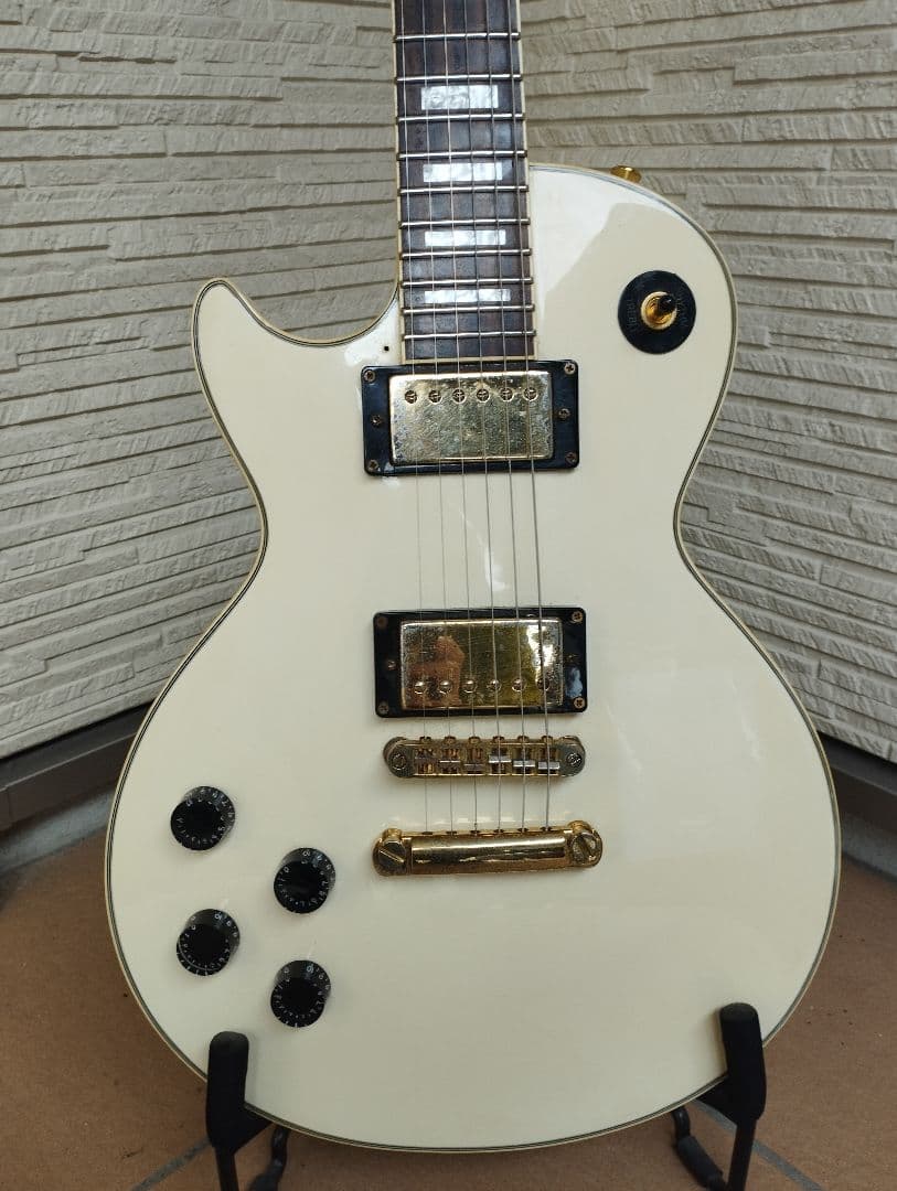 レフティ】Blitz ブリッツ レスポールカスタム クリームホワイト