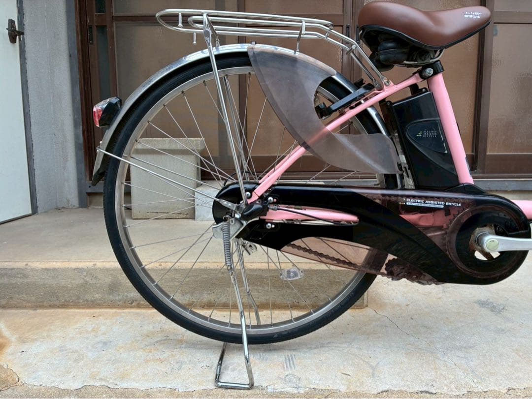 電動自転車 №8454 パナソニック ビビDX 26インチ ピンク