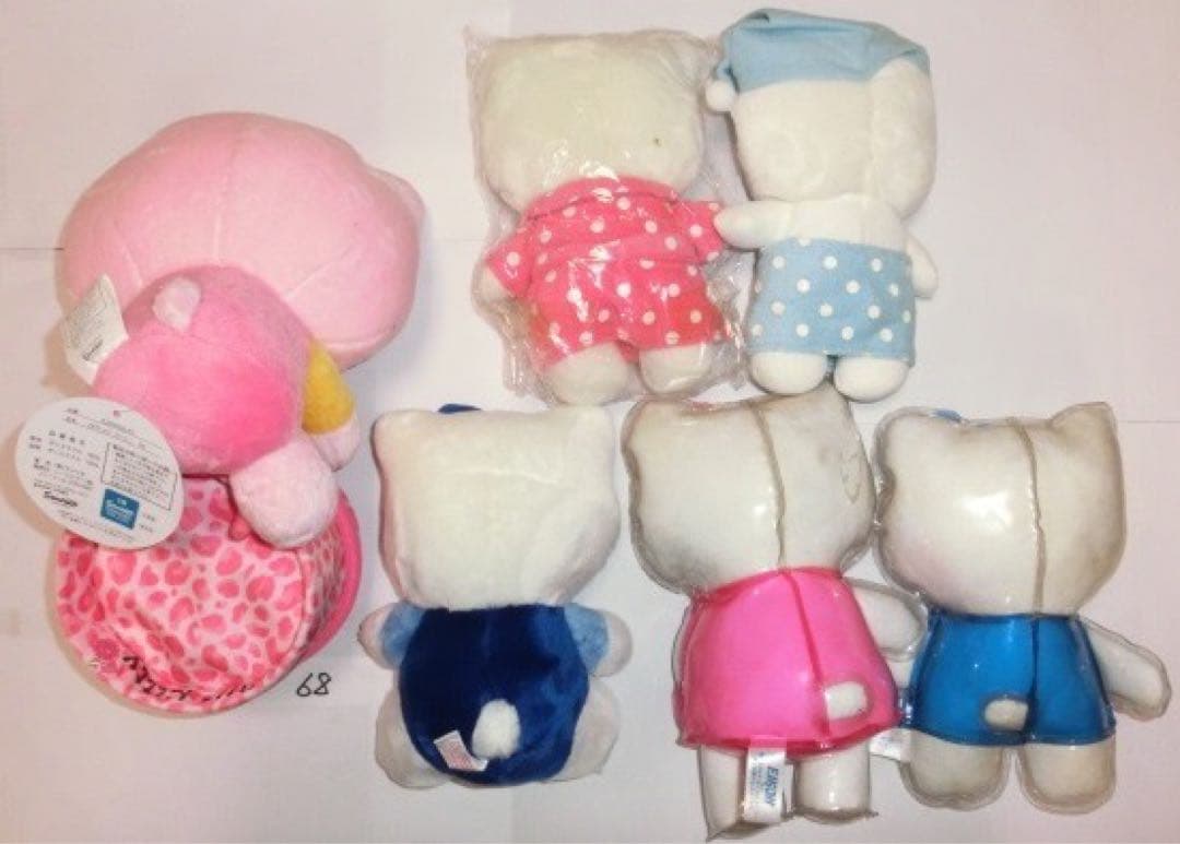 サンリオ　ハローキティ　ぬいぐるみ マスコット　６個　レトロ