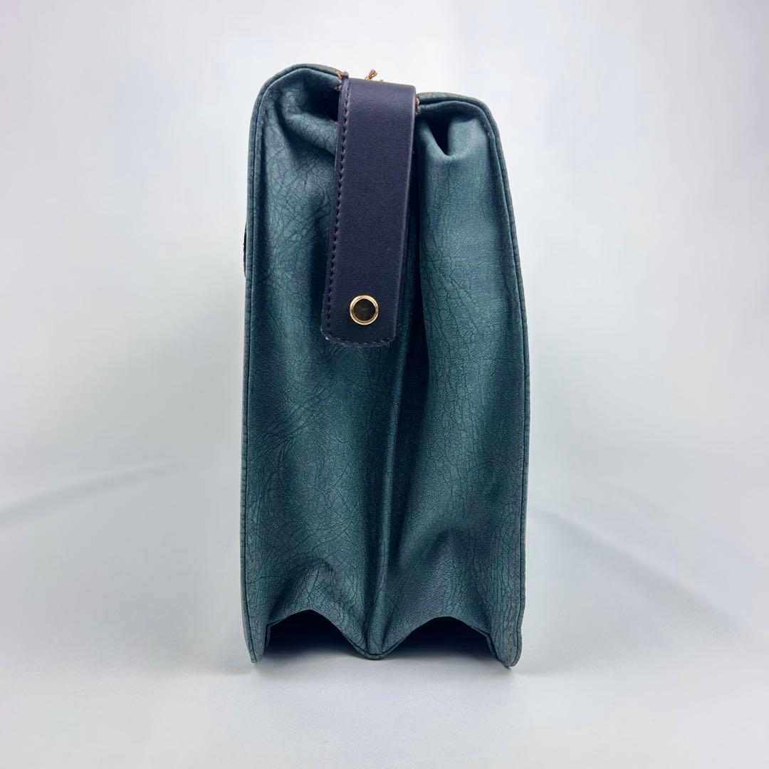 【新品未使用】Live Friend 象革 ビジネス ダレスバッグ 鍵付 緑