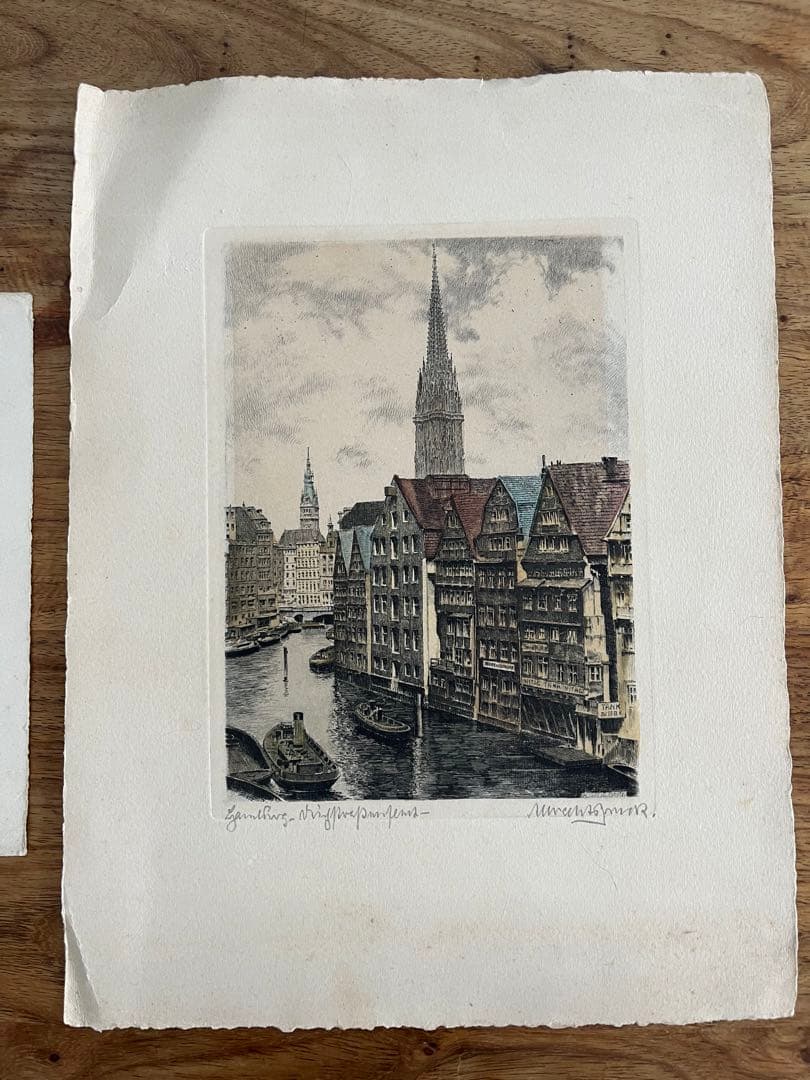 版画 ウィーン サンシュテファン寺院