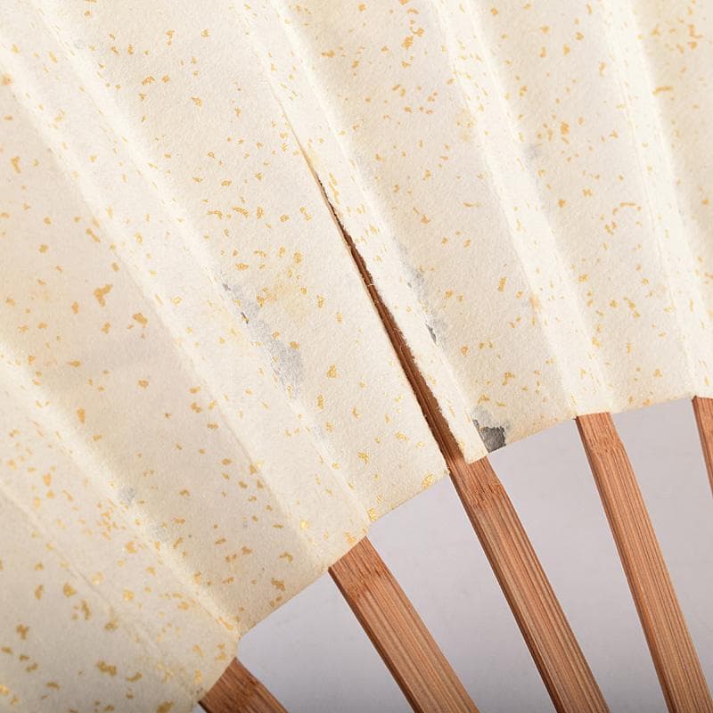 中国 雲溪竹人刻親骨 水墨画 漢詩花図 扇子 M R8802 - メルカリ