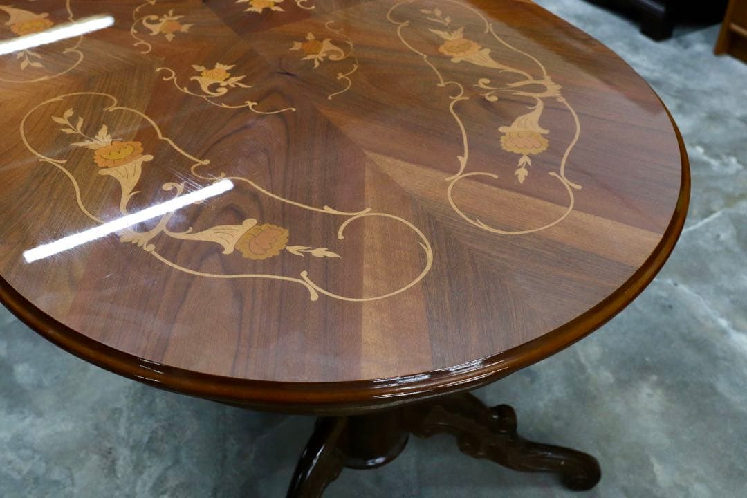 GMIK245◯イタリア製 クラシック ダイニングテーブル 食卓テーブル アン