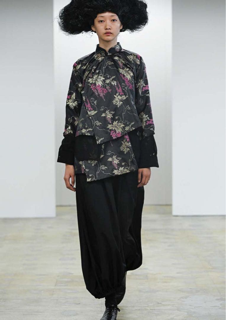 commedesgarcons ブラック サルエルパンツ S