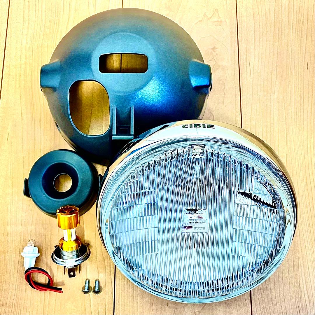 当時物シビエスーパーオスカー180πシビエ凹レンズ付ヘッドライト