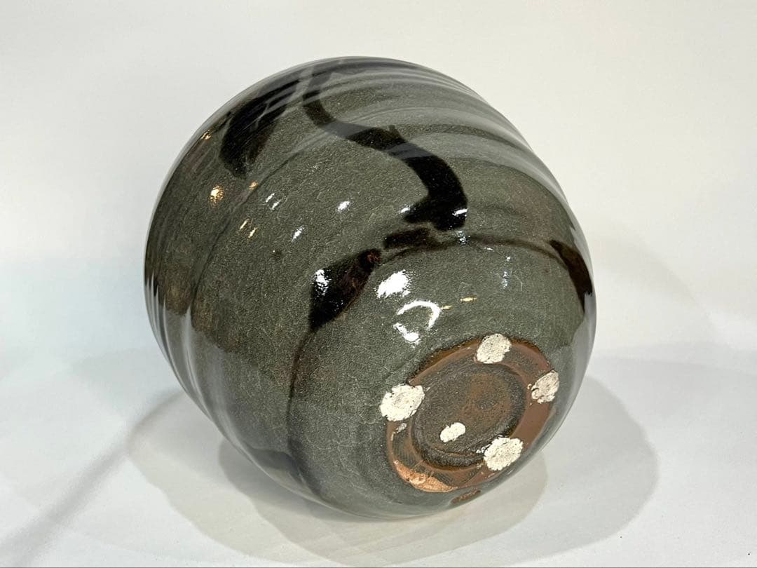 田村耕一 青磁釉 椿壺 人間国宝