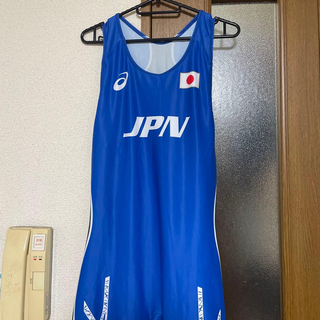 レスリングシングレット日本代表青XO