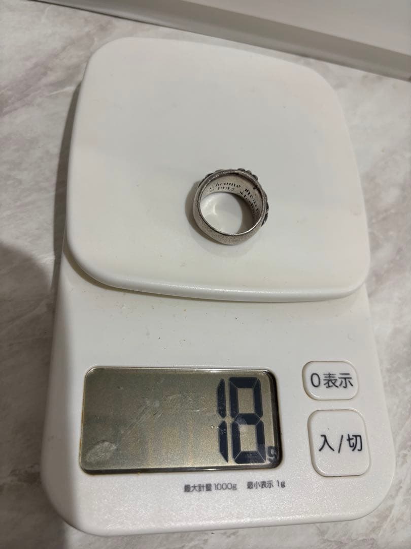 クロムハーツ　フローラルクロスリング　18号