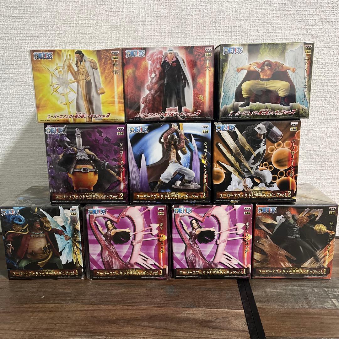 ワンピース スーパーエフェクト七武海フィギュア10体セット 全て未開封品