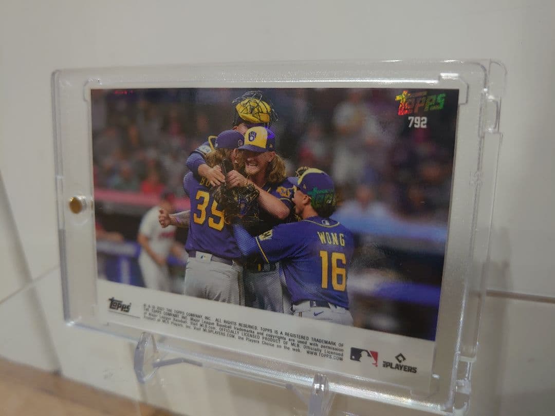 直筆サイン topps now CORBIN BURNES JOSH HADER