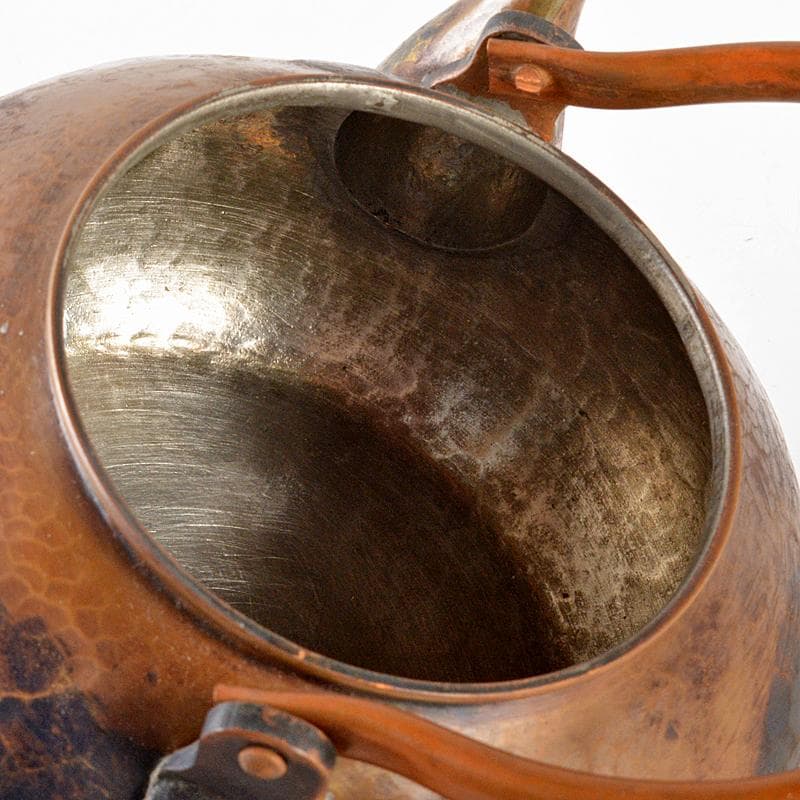 煎茶道具 鎚起銅器 玉川堂造 亀甲文 湯沸 薬缶 銅瓶 共