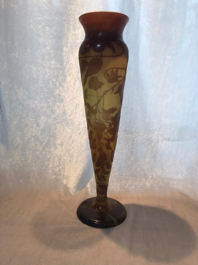 エミールガレ Galle 花瓶 アールヌーボー クレマチス 1910年頃 - メルカリ