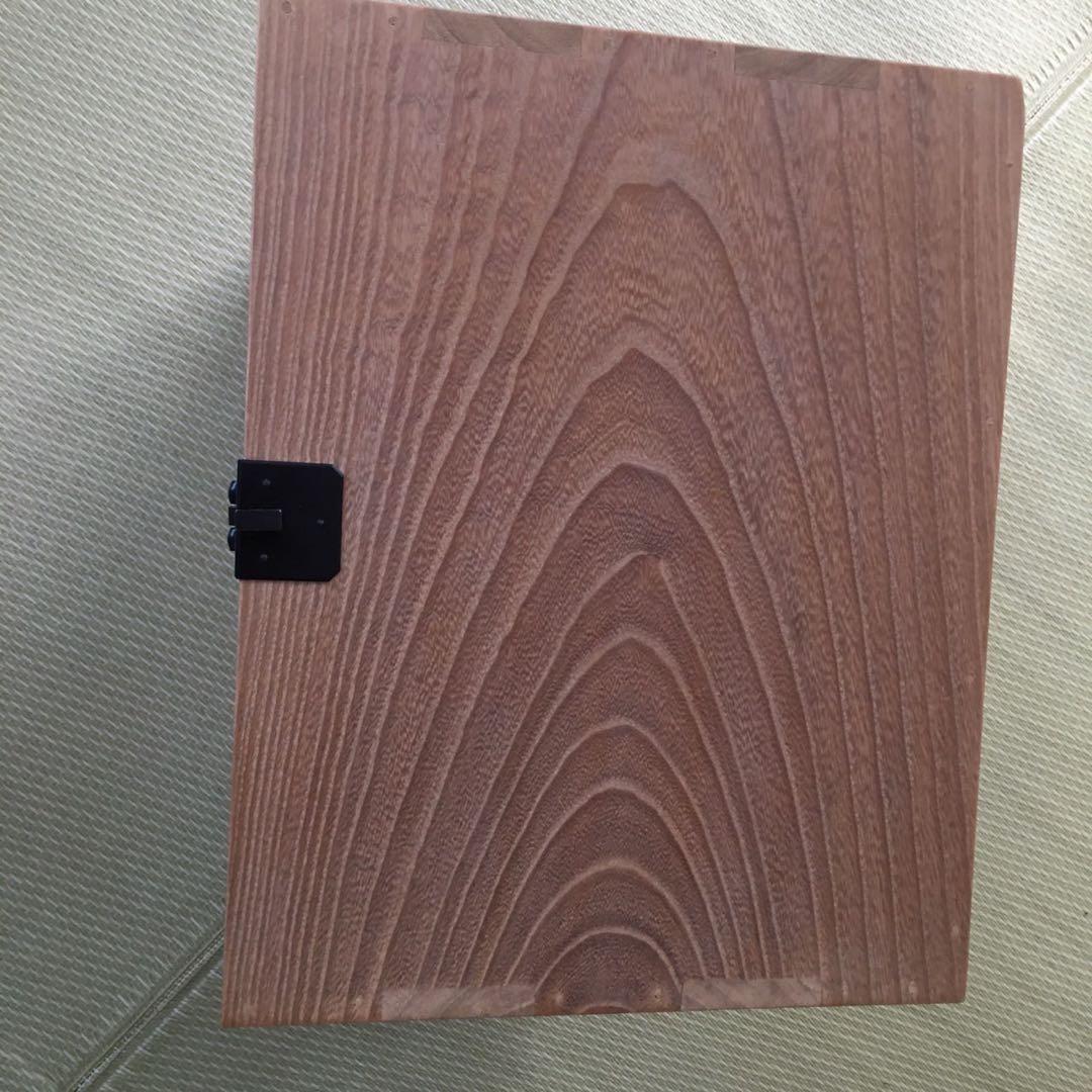 未使用 茶道具棚 割引 旅箪笥 未使用】「母」 可映 旅箪笥 総桐 紙箱