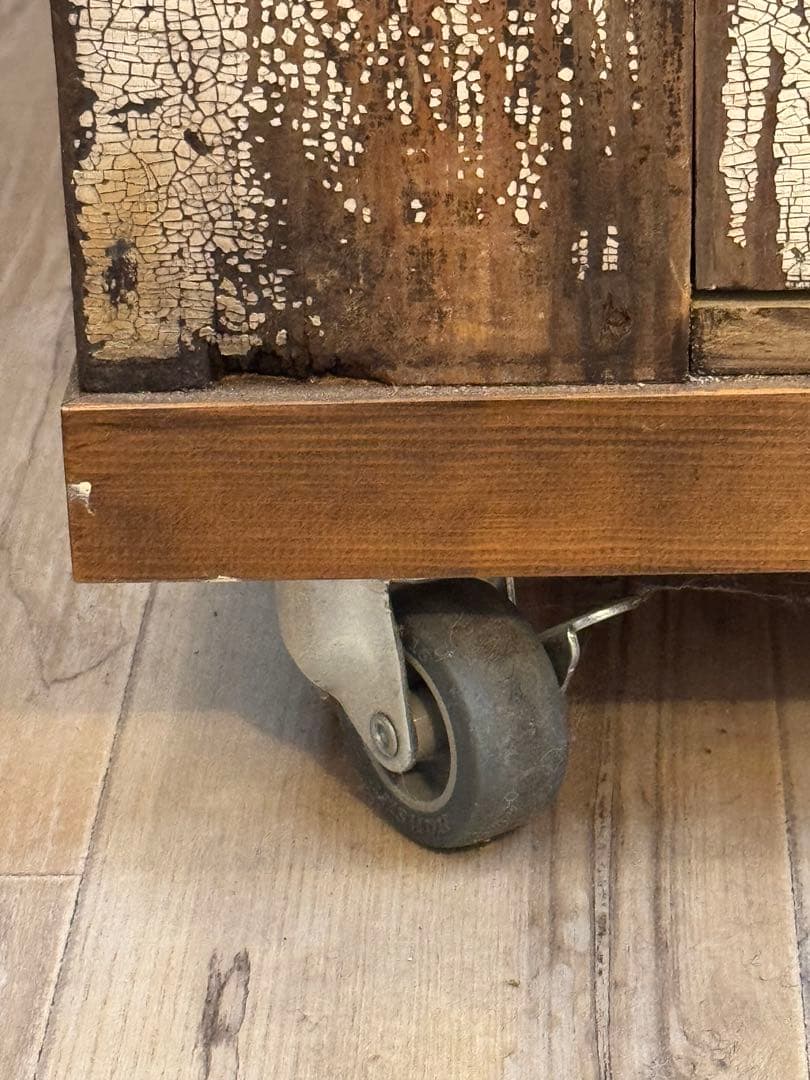 ⚫️NYモノ/アンティーク木製キャビネット/美品/特別追加加工/店舗什器