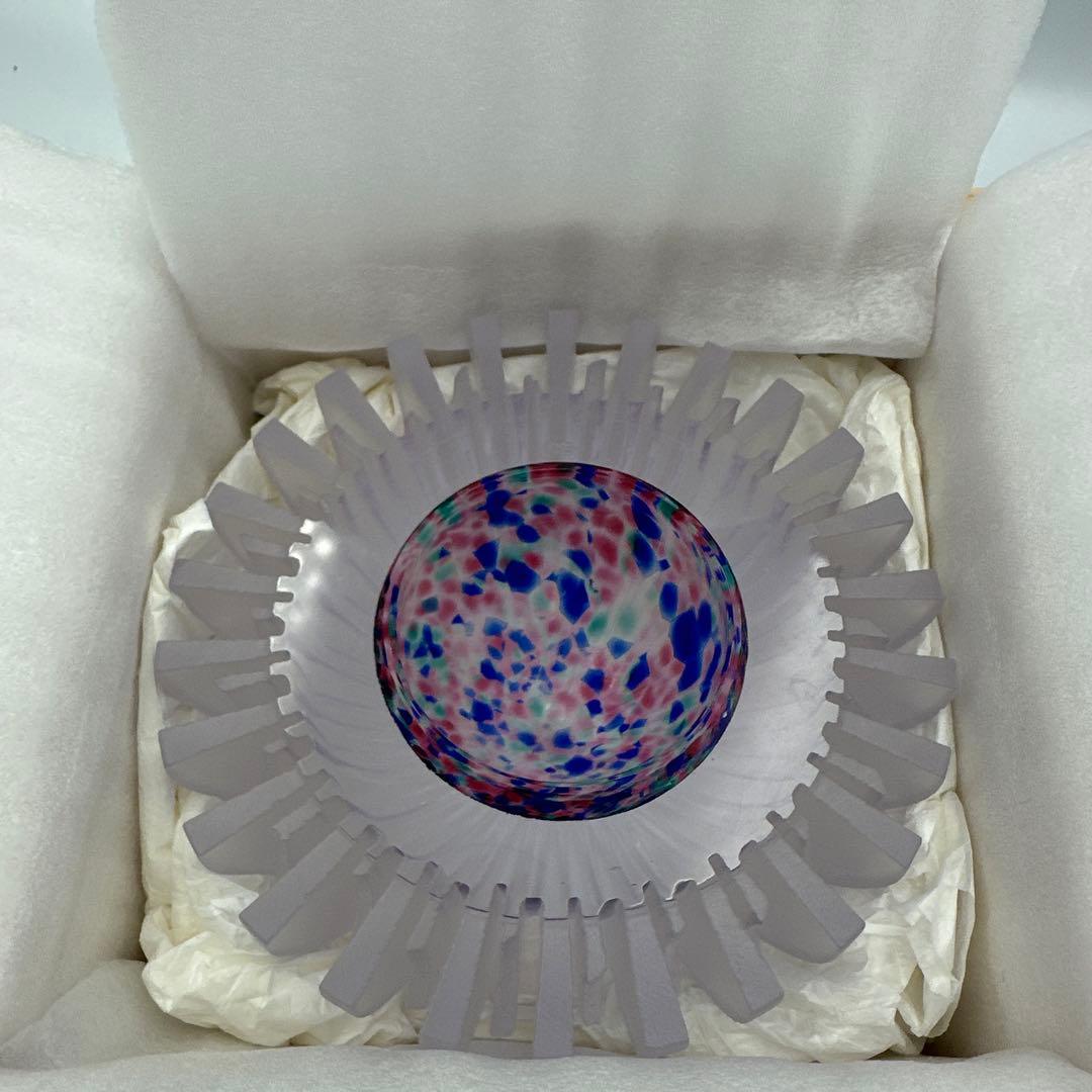 江戸切子作家 山田輝雄 作ガラス花器 オブジェ 伝統工芸 アート