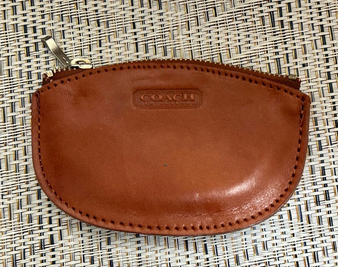 COACH オールドコーチ レザー バッグ キャメル 101-31 ポーチ付き