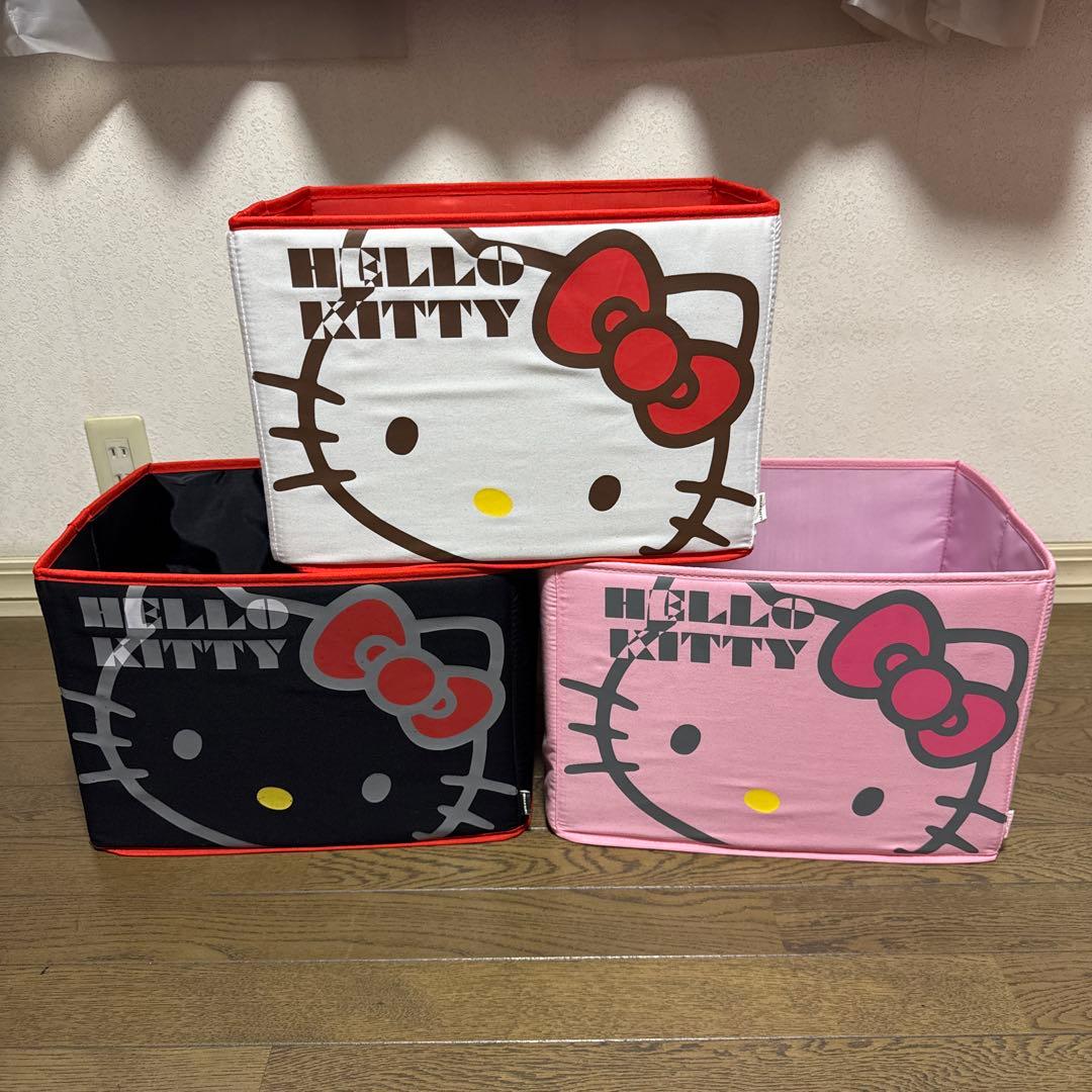 ハローキティ キティちゃん 3段BOXの収納ボックス 3個セット - メルカリ