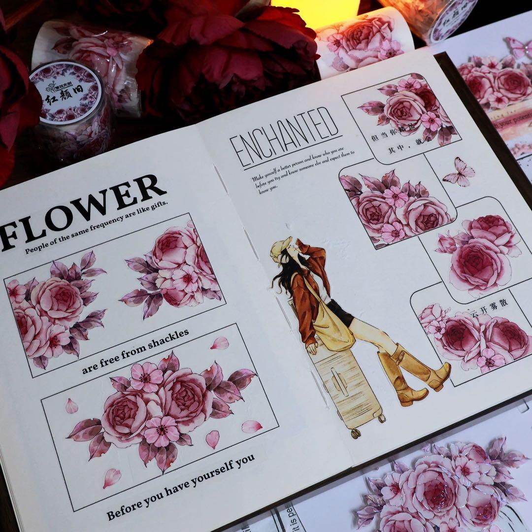 繁花文创《红颜旧》海外マスキングテープ　マステ 【2656】