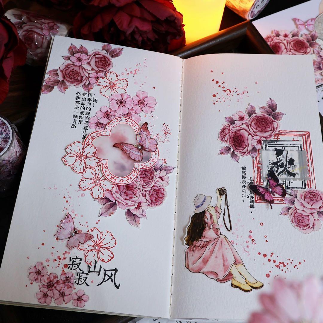 繁花文创《红颜旧》海外マスキングテープ　マステ 【2656】