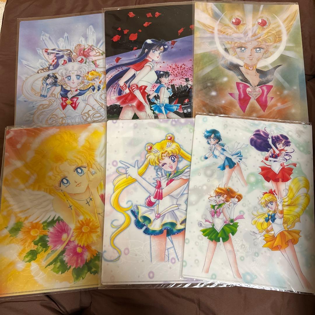 セーラームーン ミュージアム　見開きクリアファイル 6枚セット セーラームーン ミュージアム 見開きクリアファイル 6枚セット