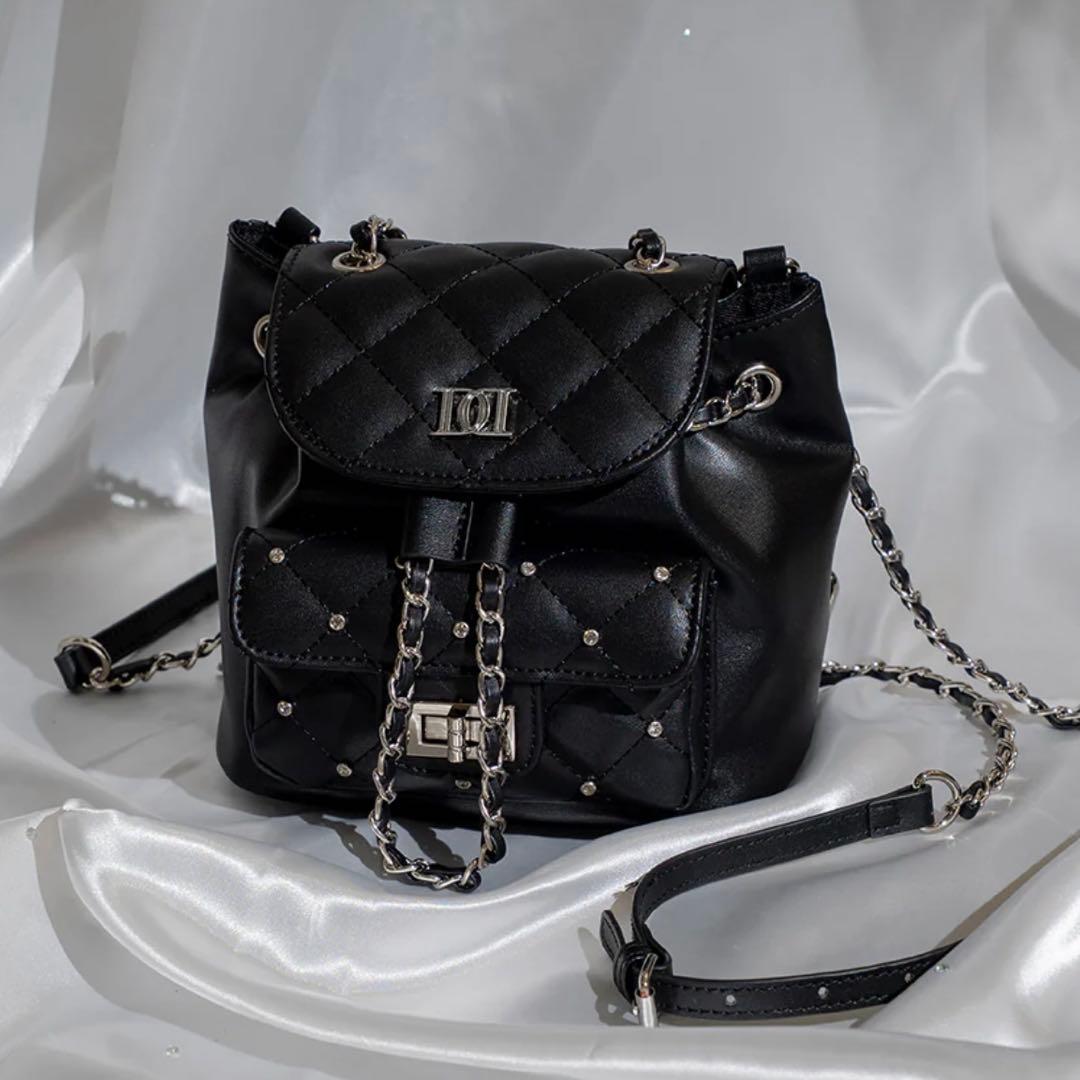 Darich ダーリッチ キルティングビジューミニリュック ブラック BLK 黒