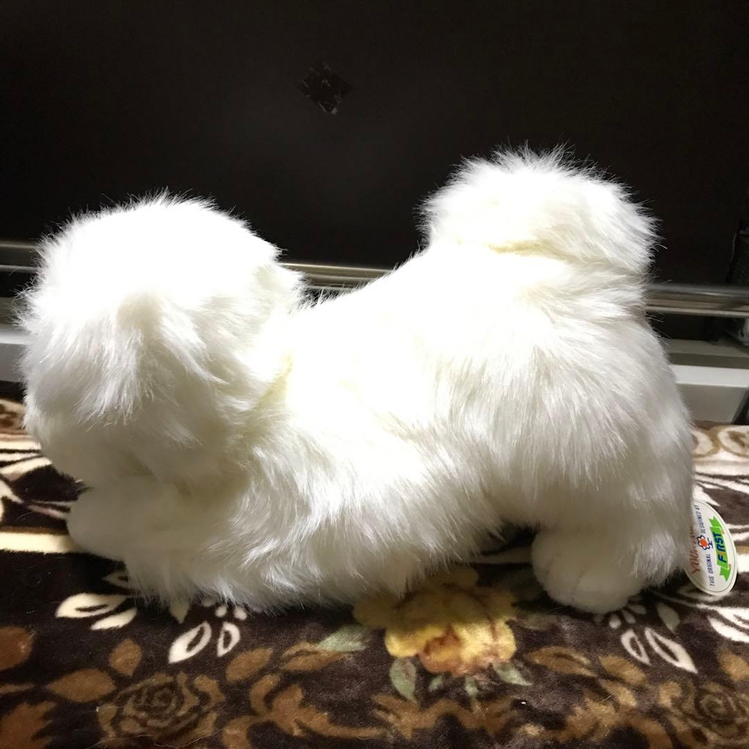 ぬいぐるみ　犬　マルチーズ　ファースト社　タグ付き　美品❣️