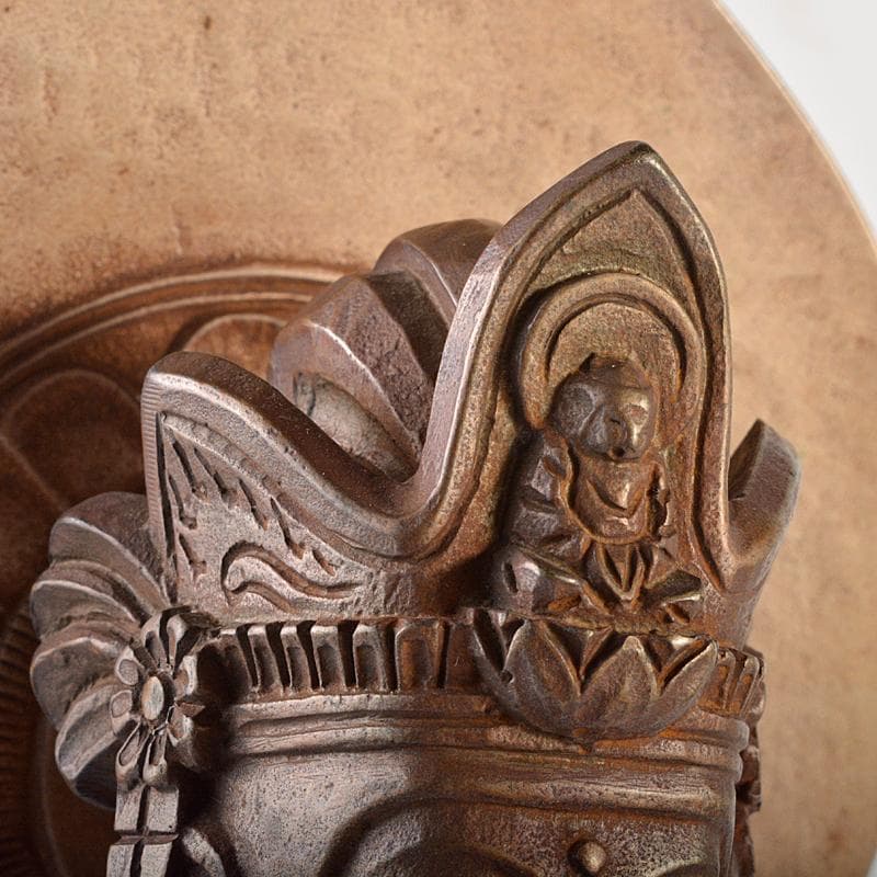 文化勲章受章　彫塑家　澤田政廣作　ブロンズ　聖観音菩薩像　F　R7123B