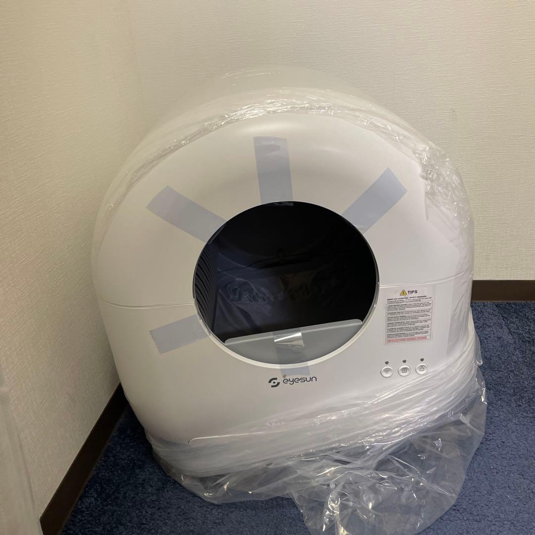 猫 自動トイレ ホワイト EYESUN