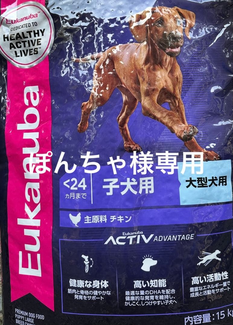 Eukanuba 子犬用 大型犬用 ドライフード 15kg - メルカリ