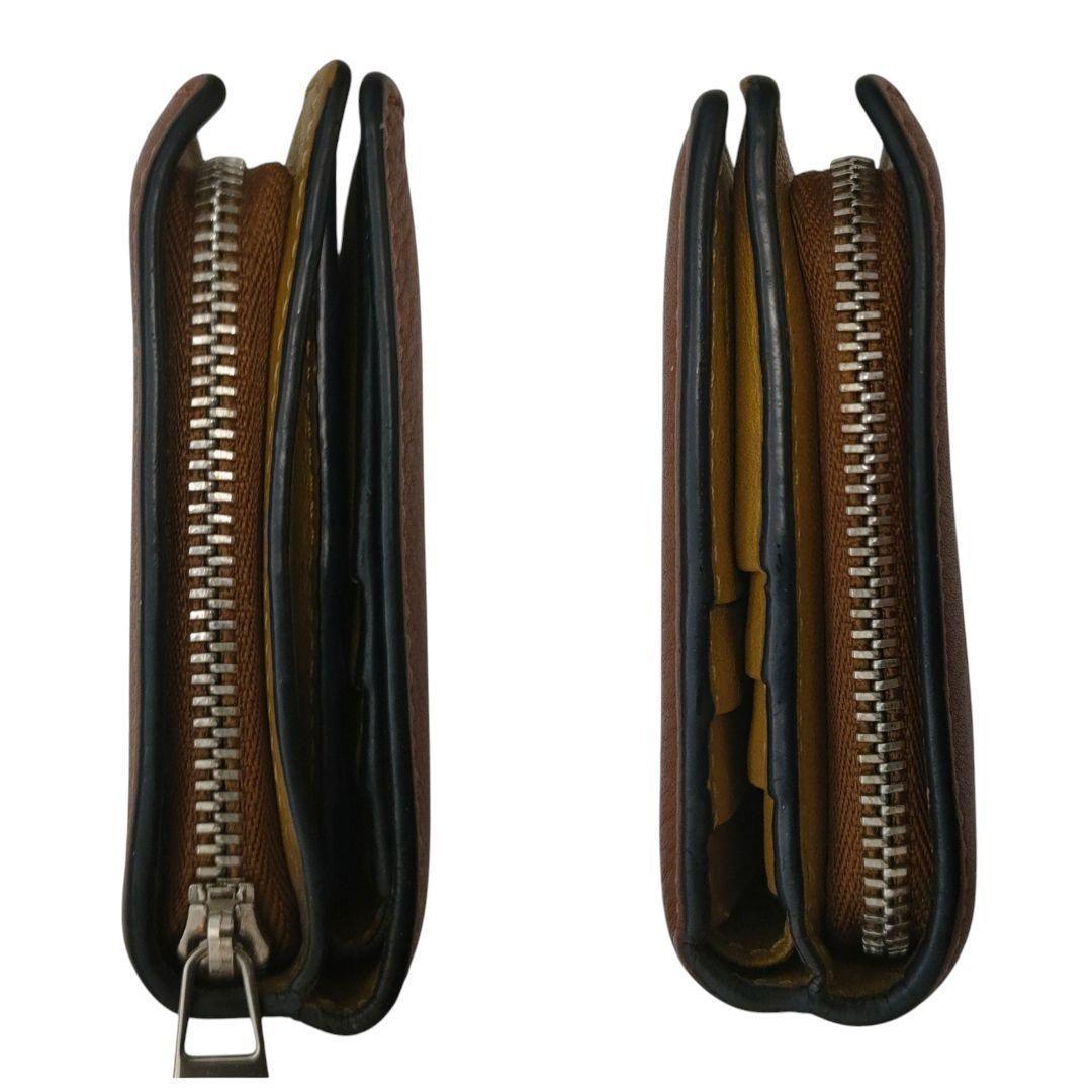 ロエベ 折り財布 アナグラムコンパクトジップウォレット ブラウン