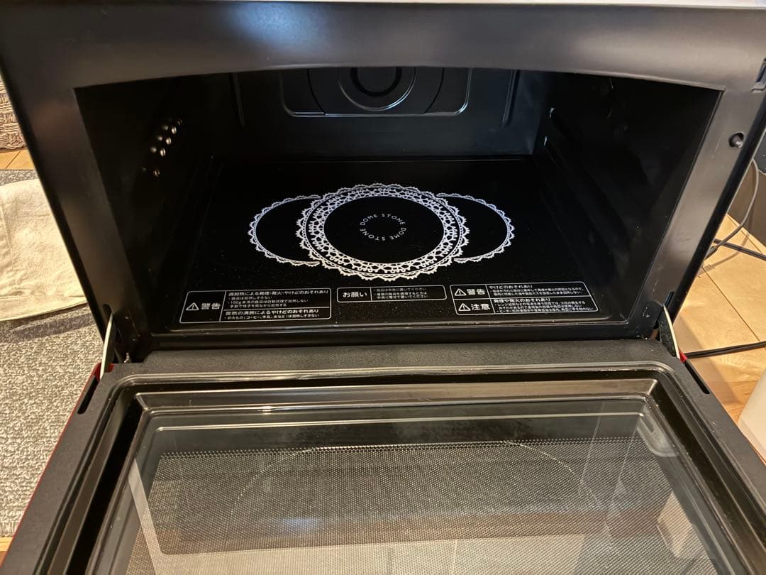 美品 TOSHIBA 多機能電子レンジ 赤 ER JZ5000 2021年製 生活家電・空調