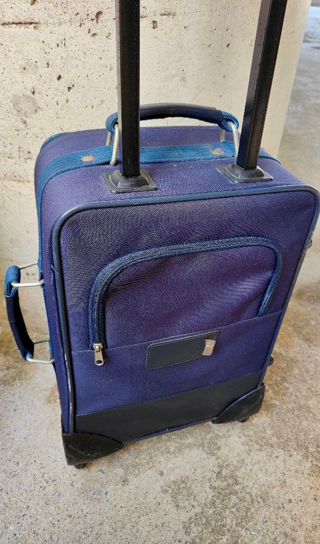 航空会社仕様スーツケース濃紺 ヴィンテージ 1980年代