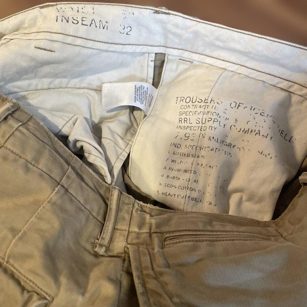 RRL ダブルアールエル ベージュ チノパン 32/32 ラルフローレン - メルカリ