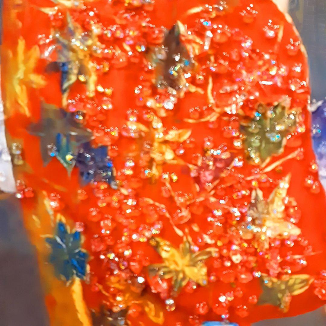 輸入雑貨　クロード・モネ作　『ラ・ジャポネーズ』　天然水晶石　クリスタルアート