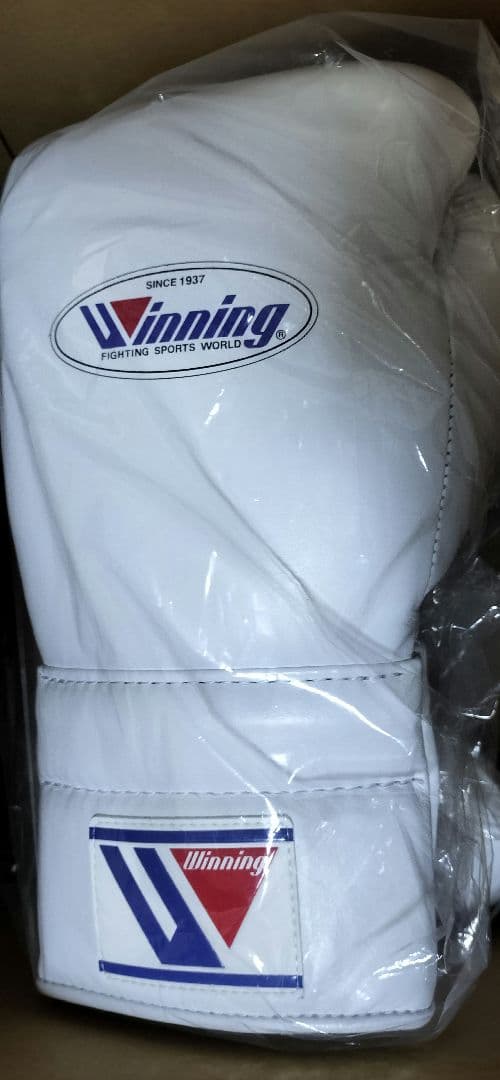 ウイニング グローブ 14オンス マジックテープ式 白 Winning 14oz 白