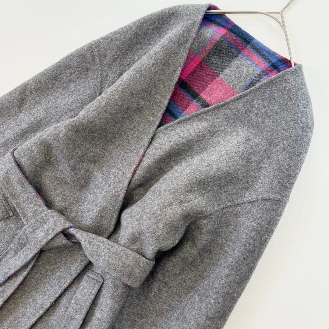 美品 グレースコンチネンタル リバーシブル ファー コート MANTECO