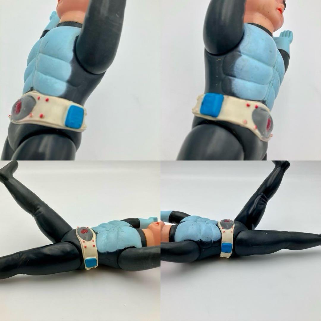 旧バンダイ 仮面ライダー 面取れ ソフビ フィギュア マフラー・ブーツ欠品