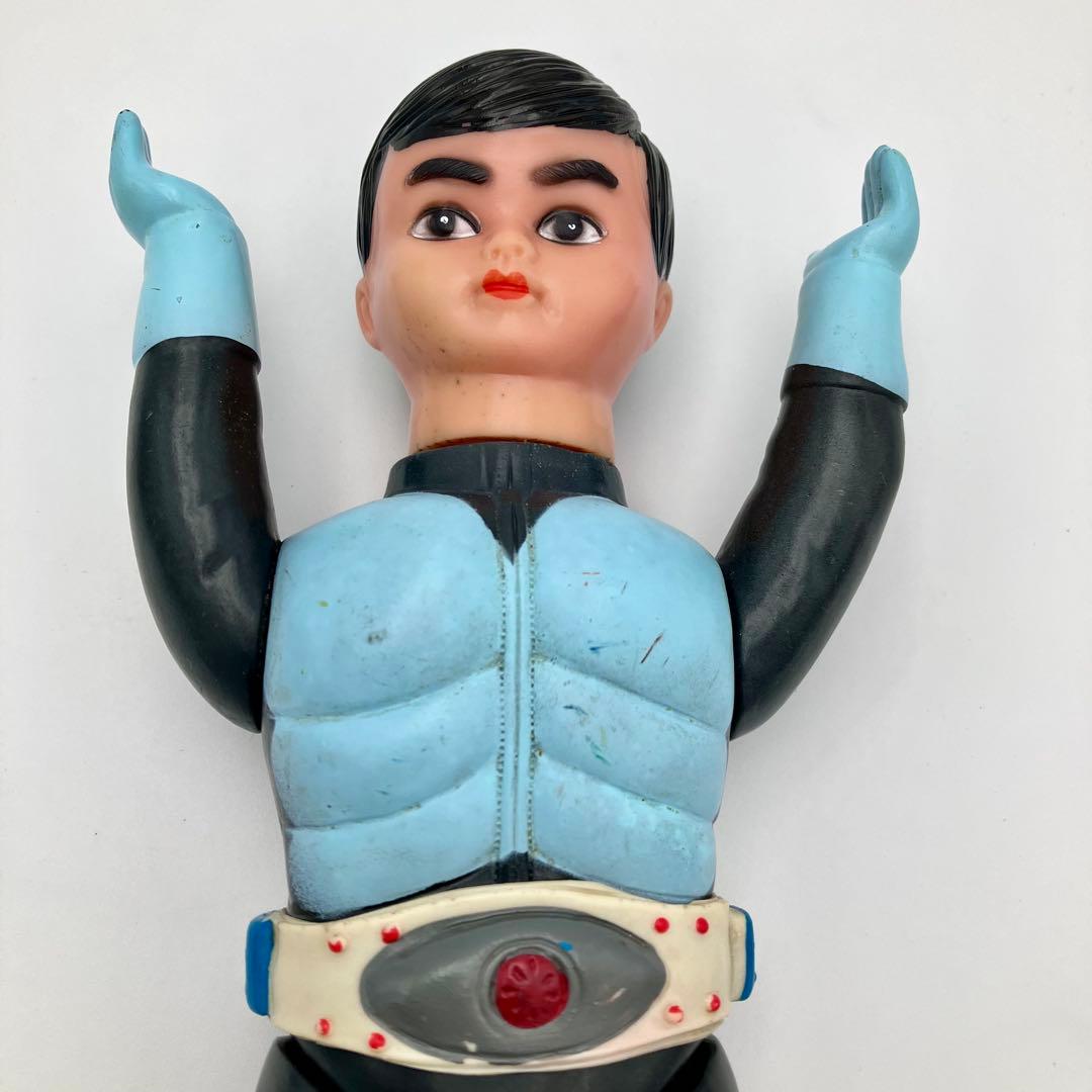 旧バンダイ 仮面ライダー 面取れ ソフビ フィギュア マフラー・ブーツ欠品