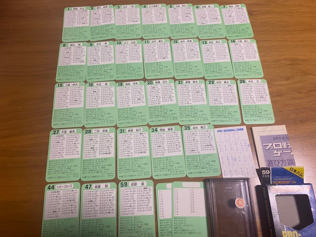 タカラ　プロ野球ゲーム　57 58 59年度　日本ハム