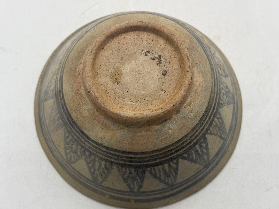 古安南　染付　花卉紋お碗② アンティーク　送料込み251114