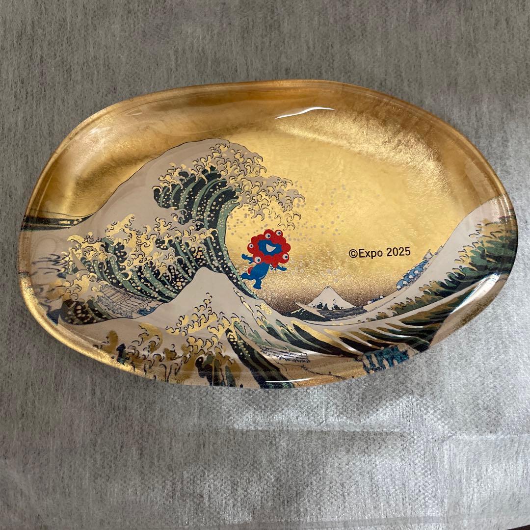 大阪万博ミャクミャク 金沢箔工芸品 ガラストレー